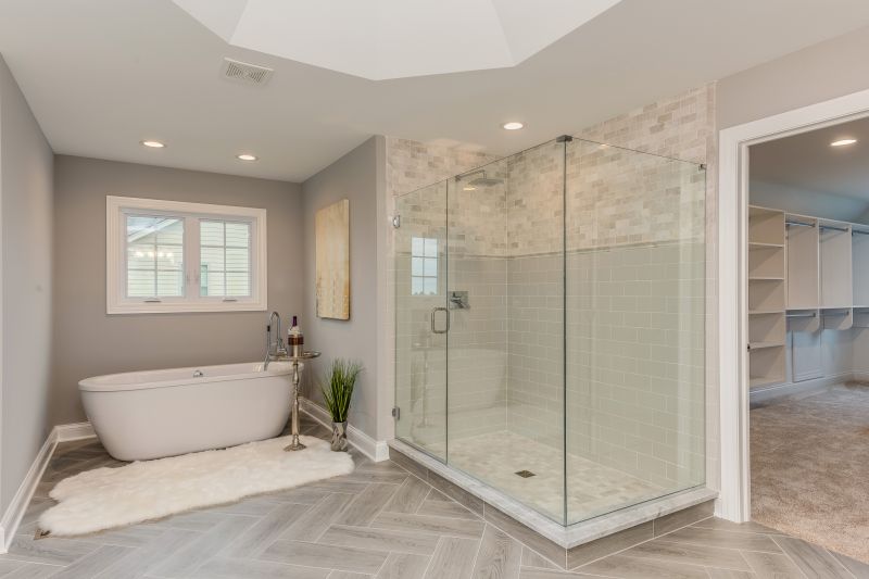 Elegant Shower with Glass Walls
